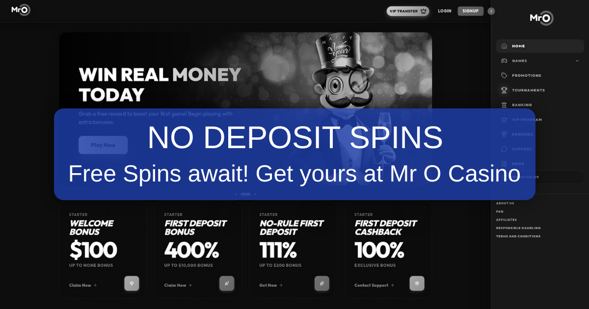 Mr. O Casino Bonuses 2026 - Verified US Offers